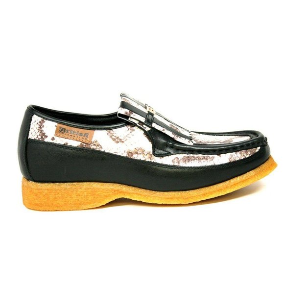 British Walkers Windsor Black Python Skin and Leather Custom Shoes - Picture 2 of 7